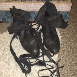 Free People leather boots size 7